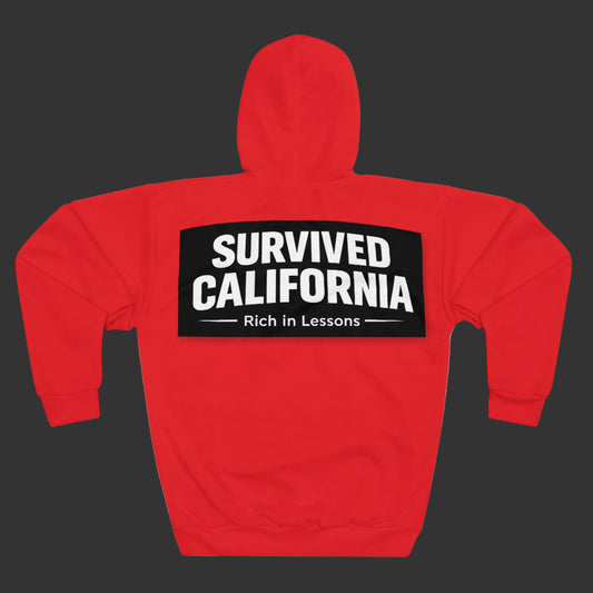 Survived California Pullover Hoodie — 'Calirich' Graphic Hooded Sweatshirt