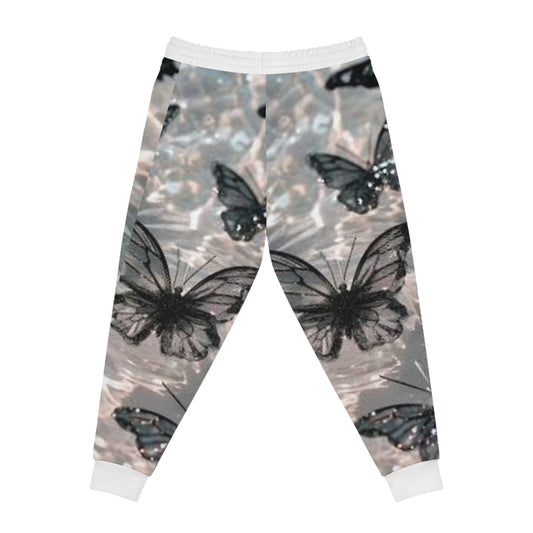 Cali Rich Joggers - Luxury Butterfly All Over Print