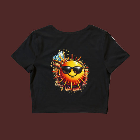 Cali Rich Summertime Crop Tee