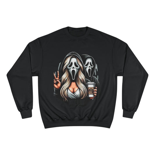Chic Horror Sweatshirt - Halloween Apparel, Casual Wear, Graphic Hoodies, Trendy Fashion, Cozy Outfit