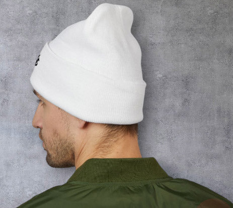 Classic Cuffed Beanie — Embroidered "Cult Raised" Street Style Winter Hat