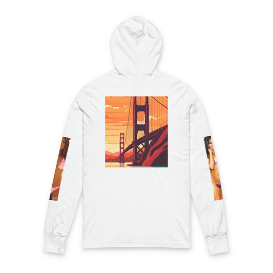 Cali Rich Long Sleeve Hoodie - Urban Graffiti Luxe