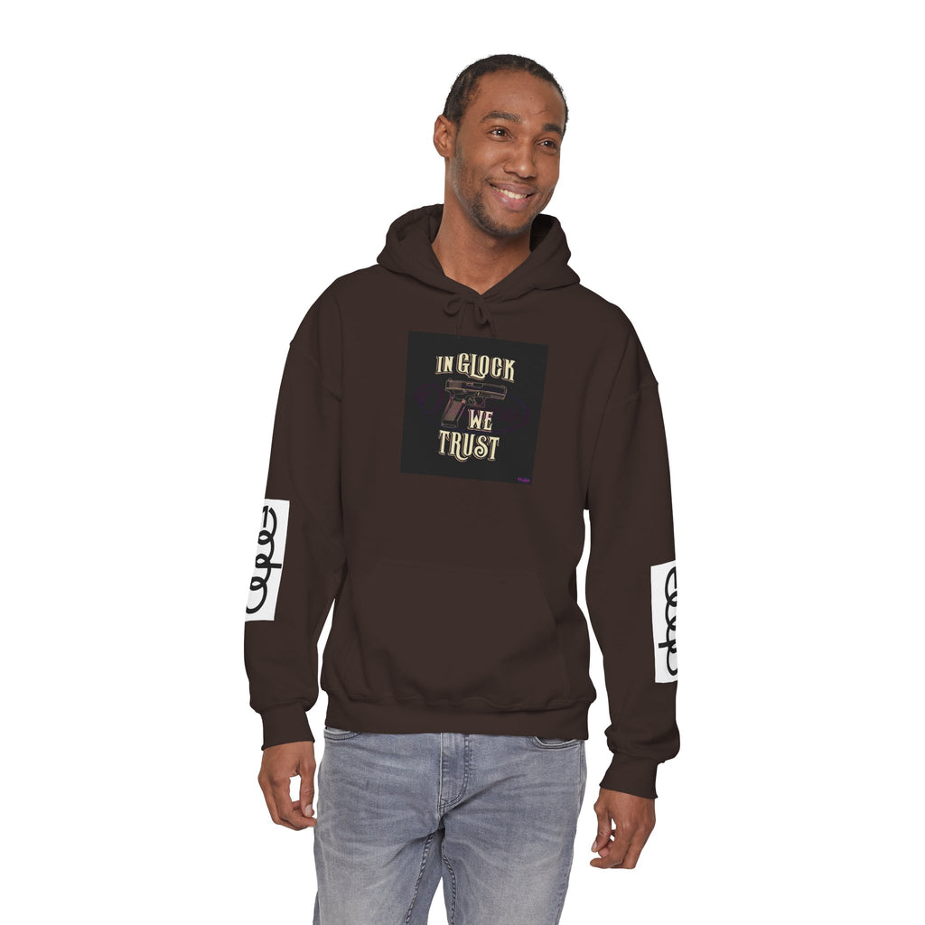"In Glock We Trust" Cali Rich Hoodie — Streetwear Pistols Graphic Hoodie