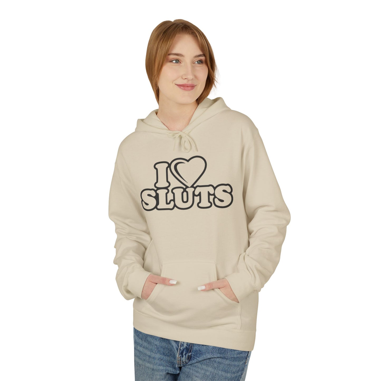 Unisex Fleece Hoodie with Fun Text Designs, Casual Wear for Parties, Gifts for Friends, Unique Fashion for Festivals, Fun Statement Apparel