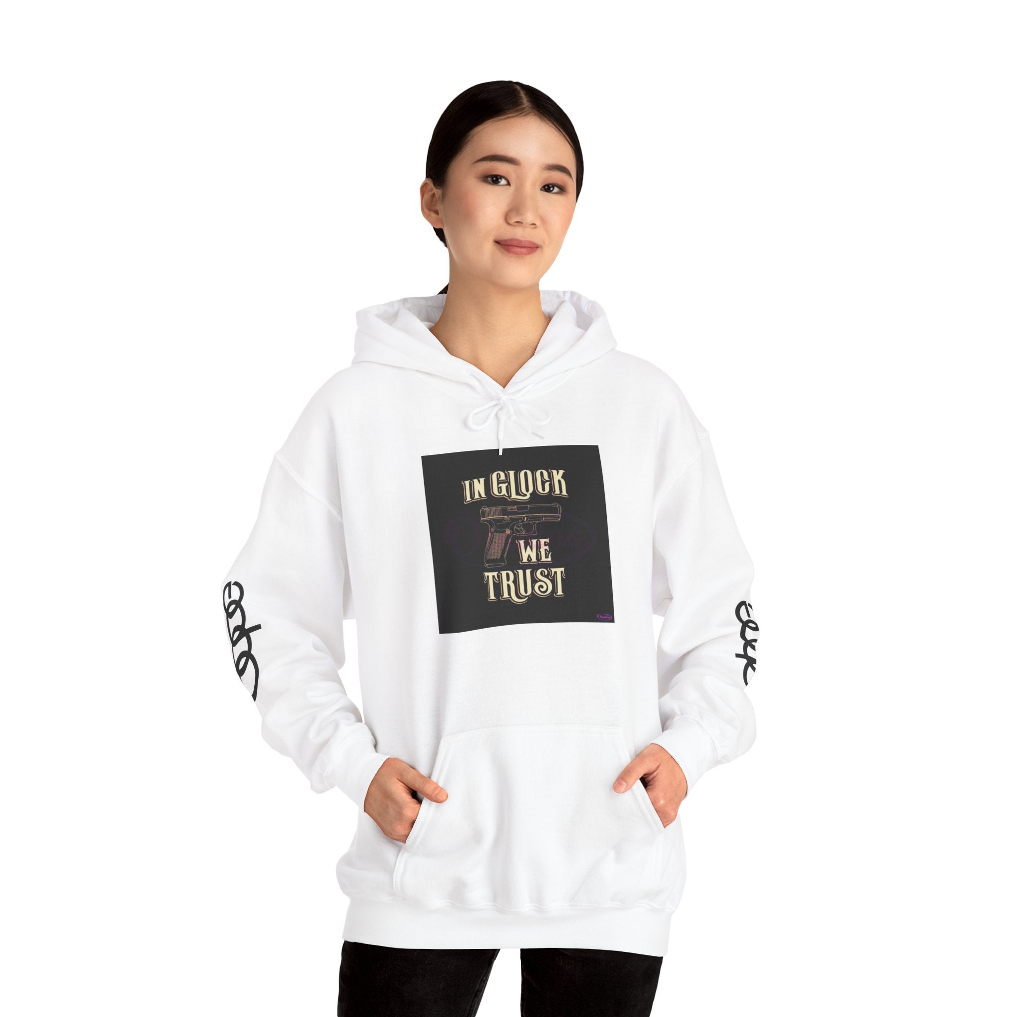"In Glock We Trust" Cali Rich Hoodie — Streetwear Pistols Graphic Hoodie