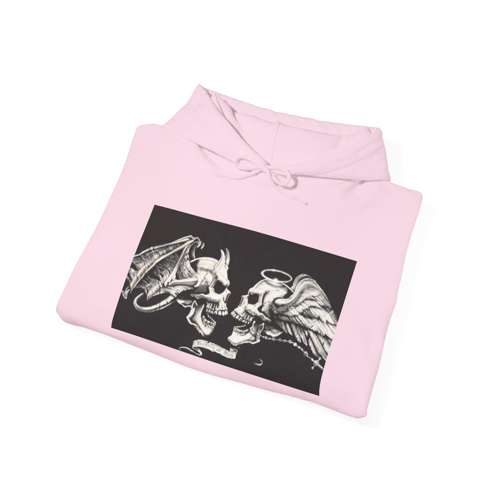 Skull Kiss Hoodie — Gothic Skeleton Couple Graphic Pullover