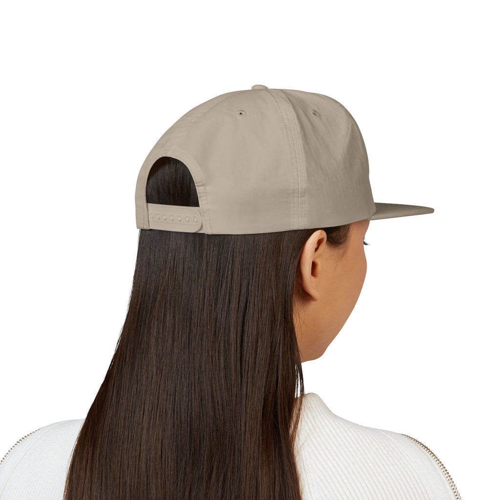 CaliRich Palm Logo Surf Cap — White Snapback Beach Hat