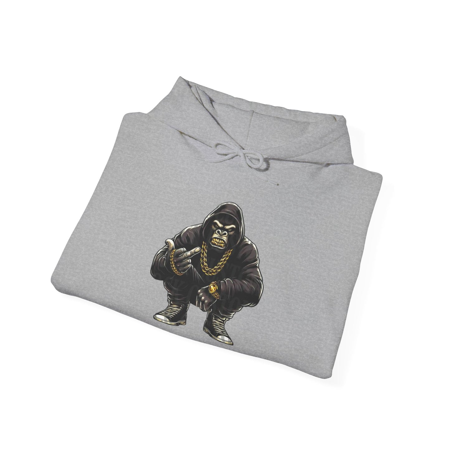 Gangsta Gorilla Hoodie — Urban Streetwear Gorilla Gang Design