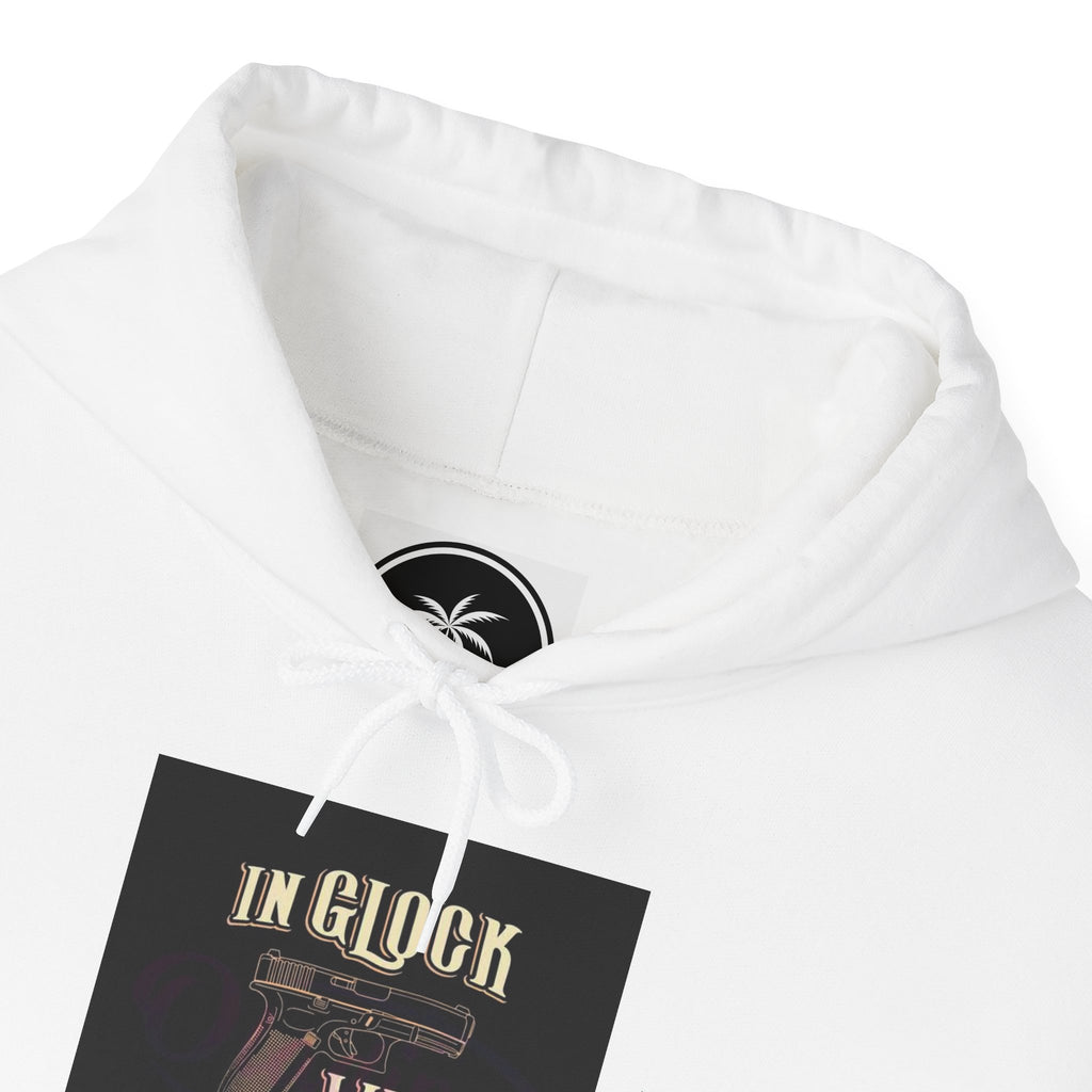 "In Glock We Trust" Cali Rich Hoodie — Streetwear Pistols Graphic Hoodie
