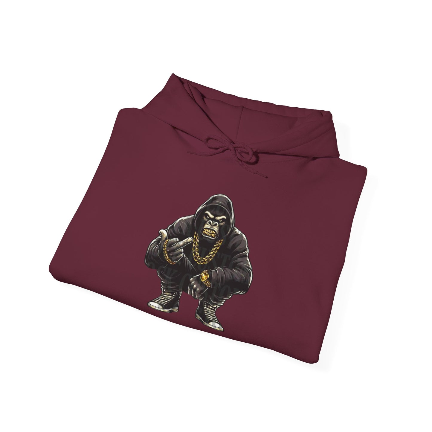 Gangsta Gorilla Hoodie — Urban Streetwear Gorilla Gang Design