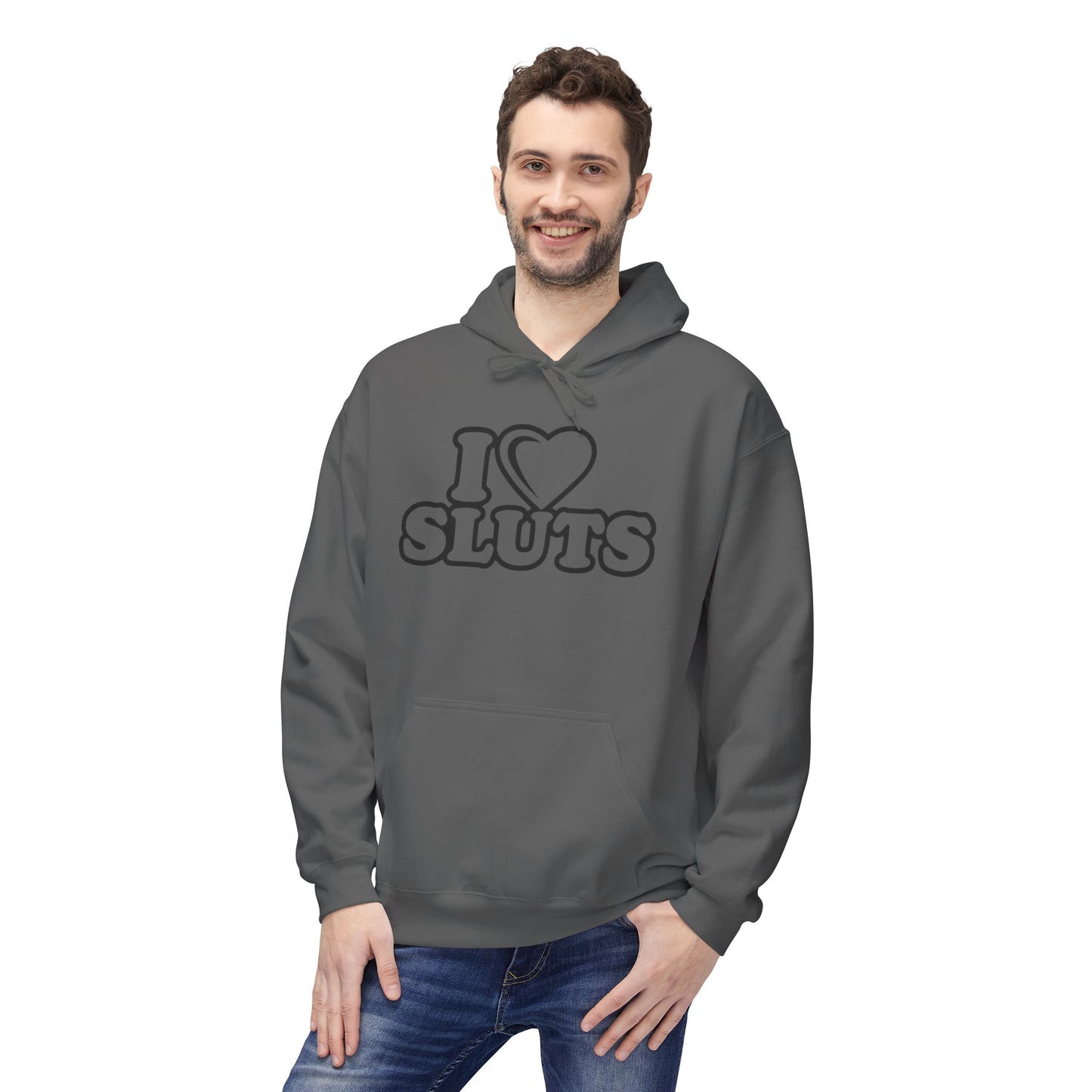 Unisex Fleece Hoodie with Fun Text Designs, Casual Wear for Parties, Gifts for Friends, Unique Fashion for Festivals, Fun Statement Apparel