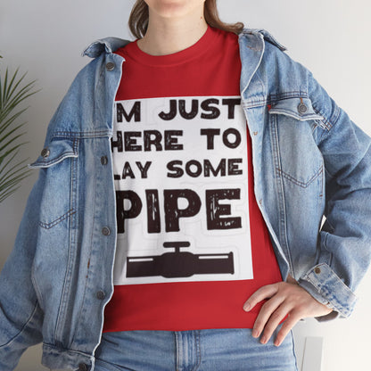 Funny Construction Tee, Heavy Cotton Tee, Gift for Plumber, Humorous Work Shirt, Funny DIY Outfit
