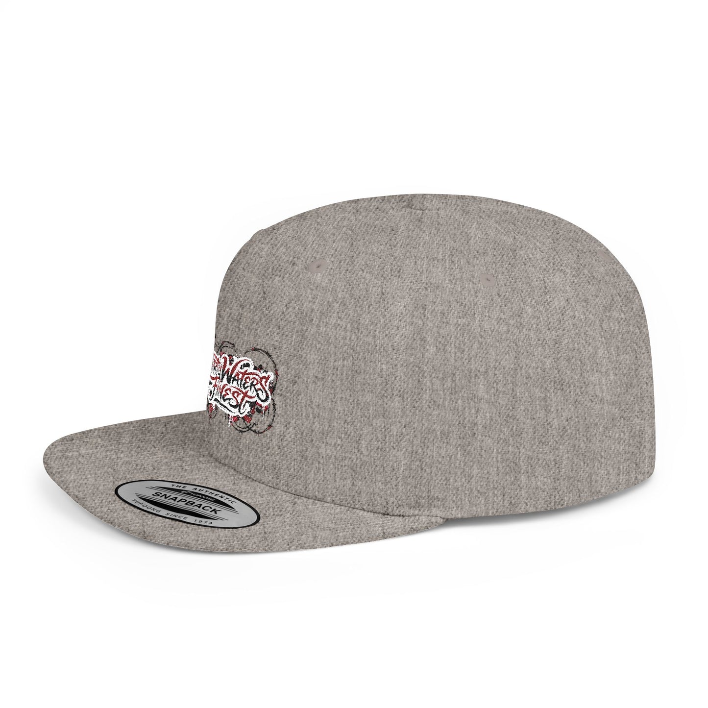 Flat Bill Snapback Hat —  Dirty waters Finest' Embroidered Streetwear Cap