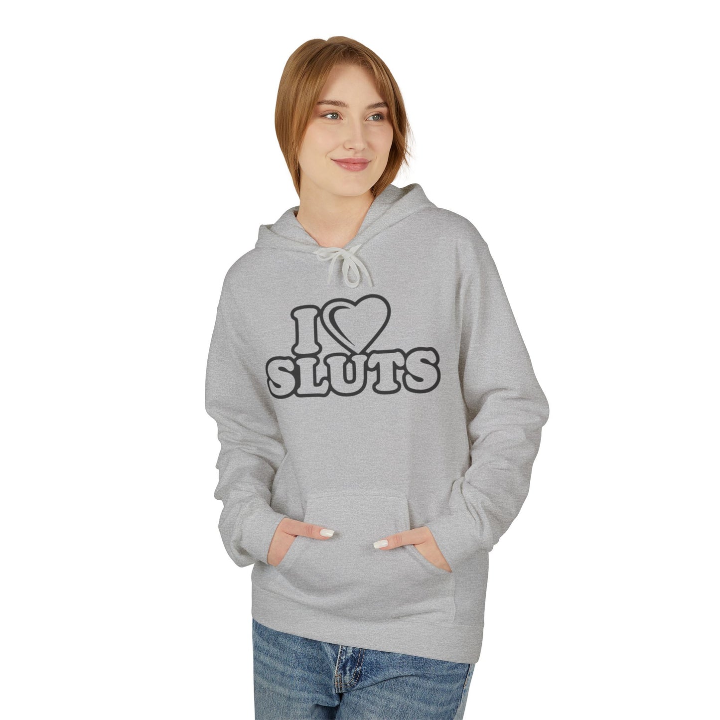 Unisex Fleece Hoodie with Fun Text Designs, Casual Wear for Parties, Gifts for Friends, Unique Fashion for Festivals, Fun Statement Apparel