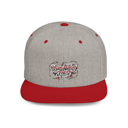 Flat Bill Snapback Hat —  Dirty waters Finest' Embroidered Streetwear Cap