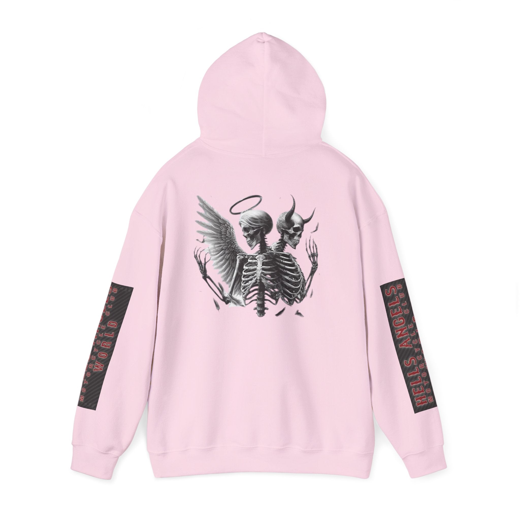 Skull Kiss Hoodie — Gothic Skeleton Couple Graphic Pullover