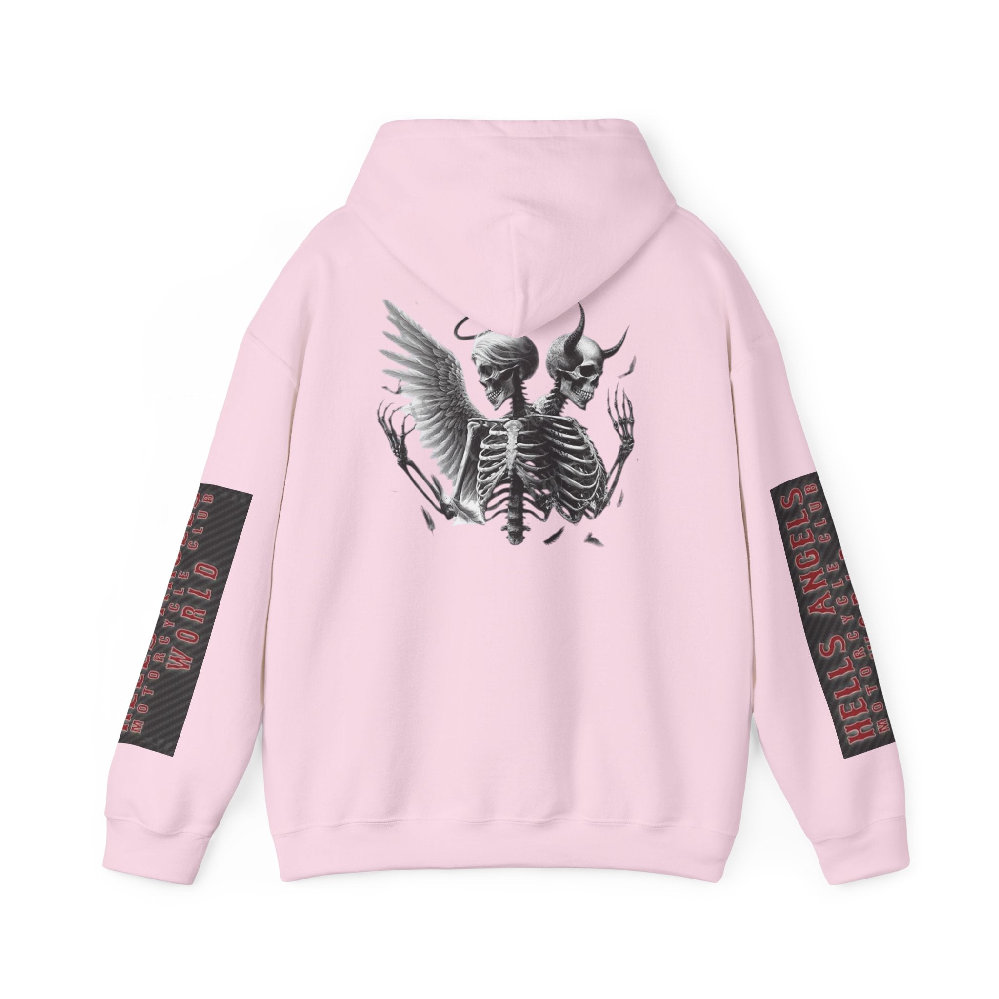 Skull Kiss Hoodie — Gothic Skeleton Couple Graphic Pullover