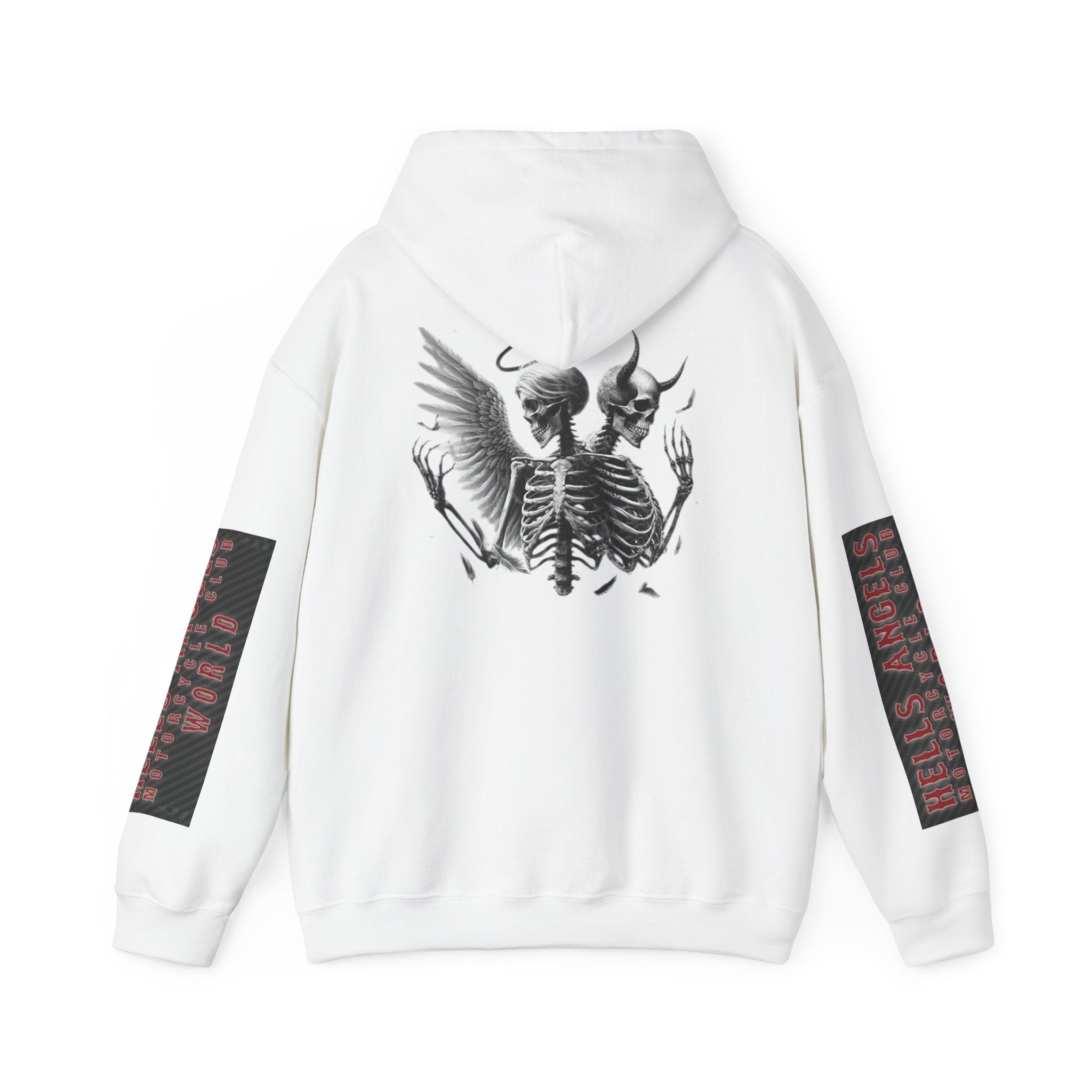 Skull Kiss Hoodie — Gothic Skeleton Couple Graphic Pullover