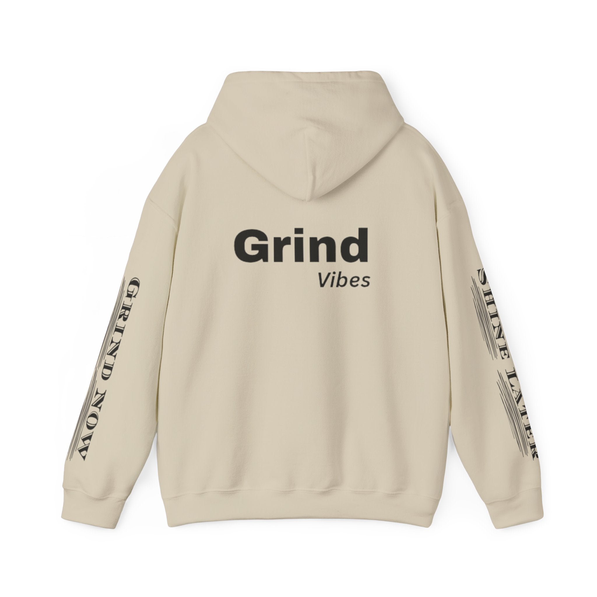 Cali Rich graphic "Grind Now Shine Later" Pullover Hoodie Unisex Heavy Hooded Sweatshirt Cali Rich Clothing