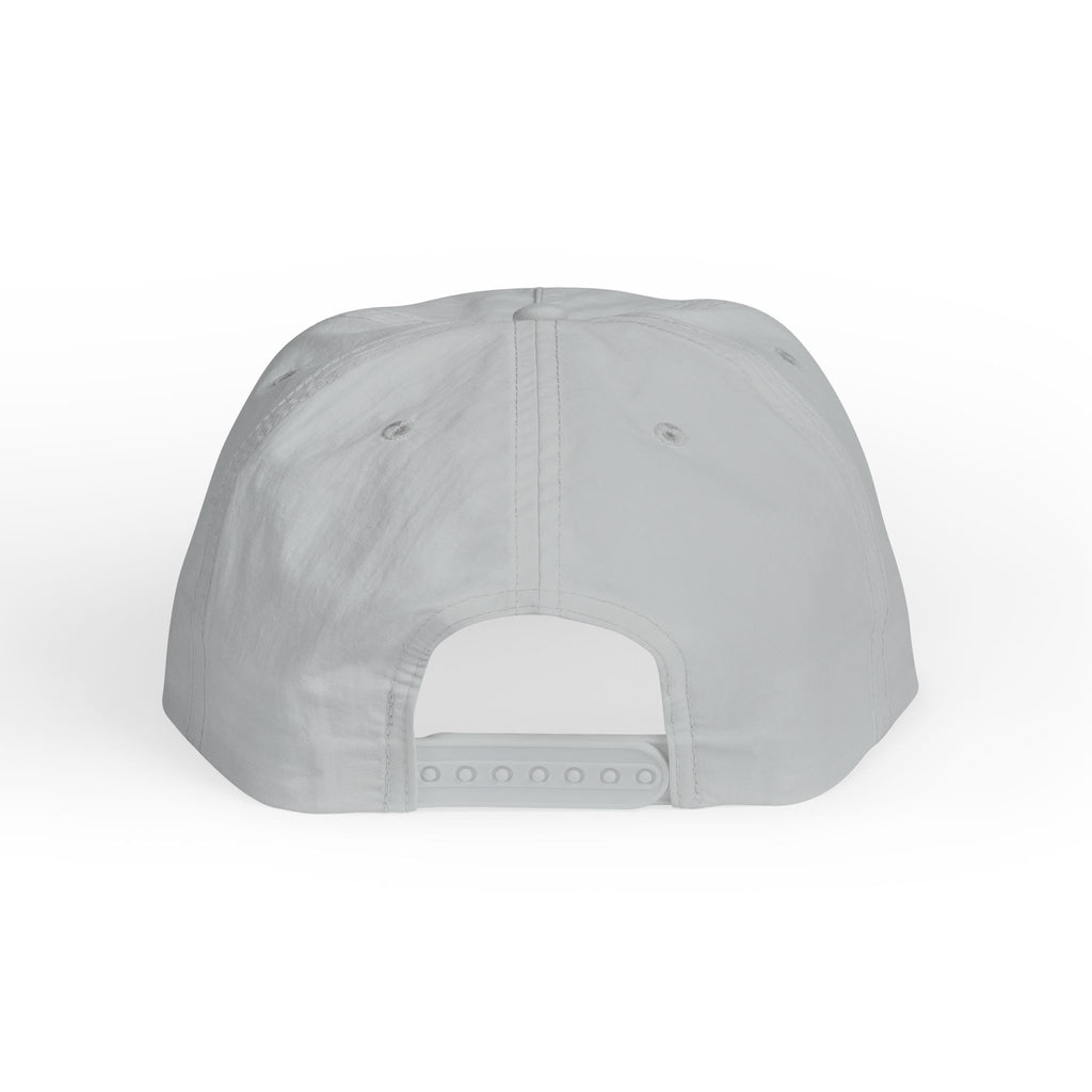 CaliRich Palm Logo Surf Cap — White Snapback Beach Hat