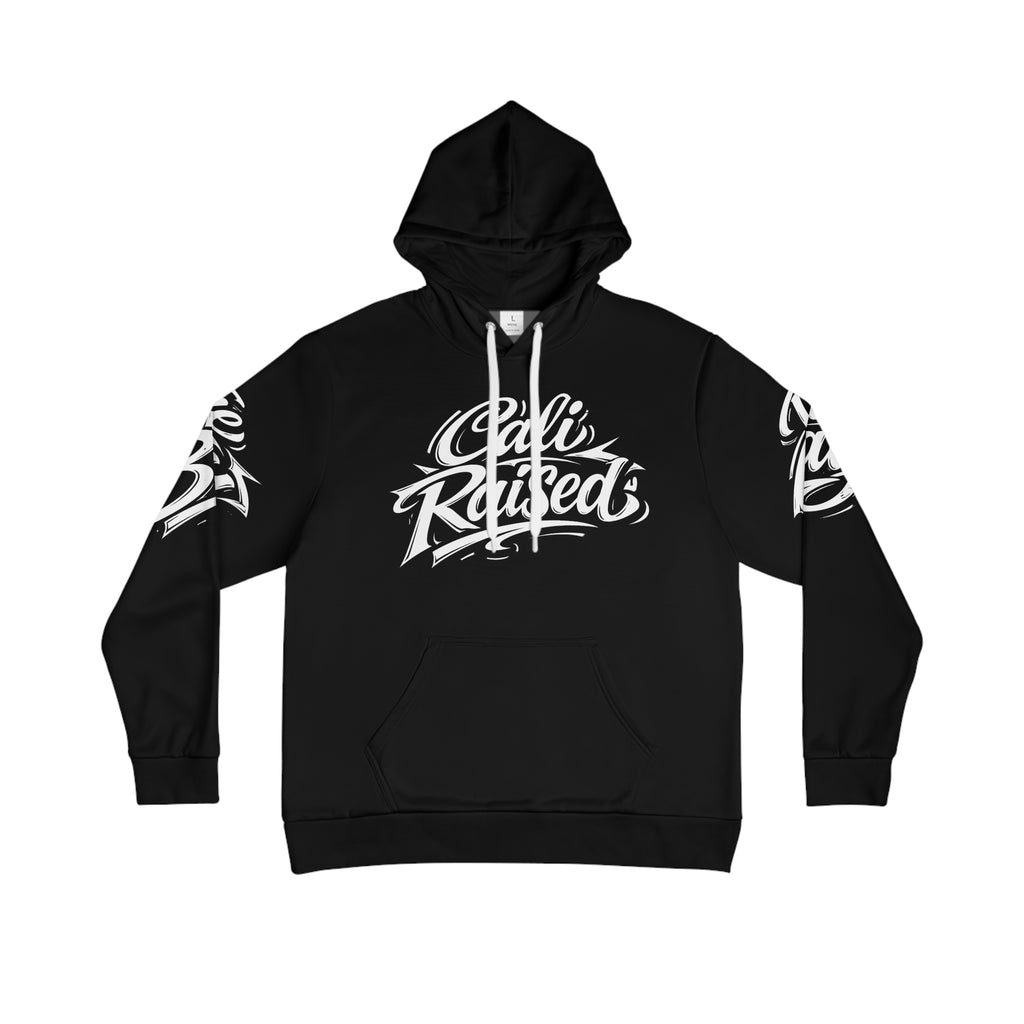 Cali Raised Red Graphic Hoodie — Tattooed Street Art Pullover
