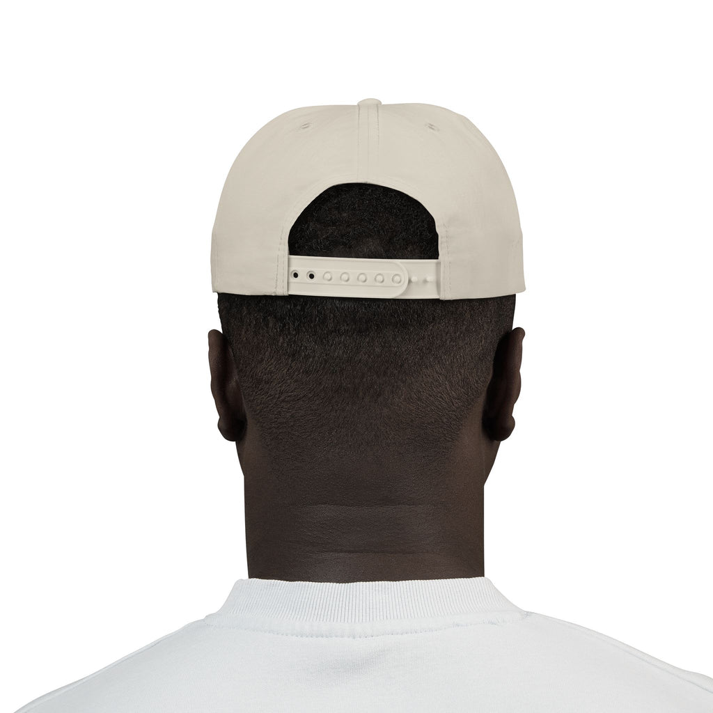 CaliRich Palm Logo Surf Cap — White Snapback Beach Hat