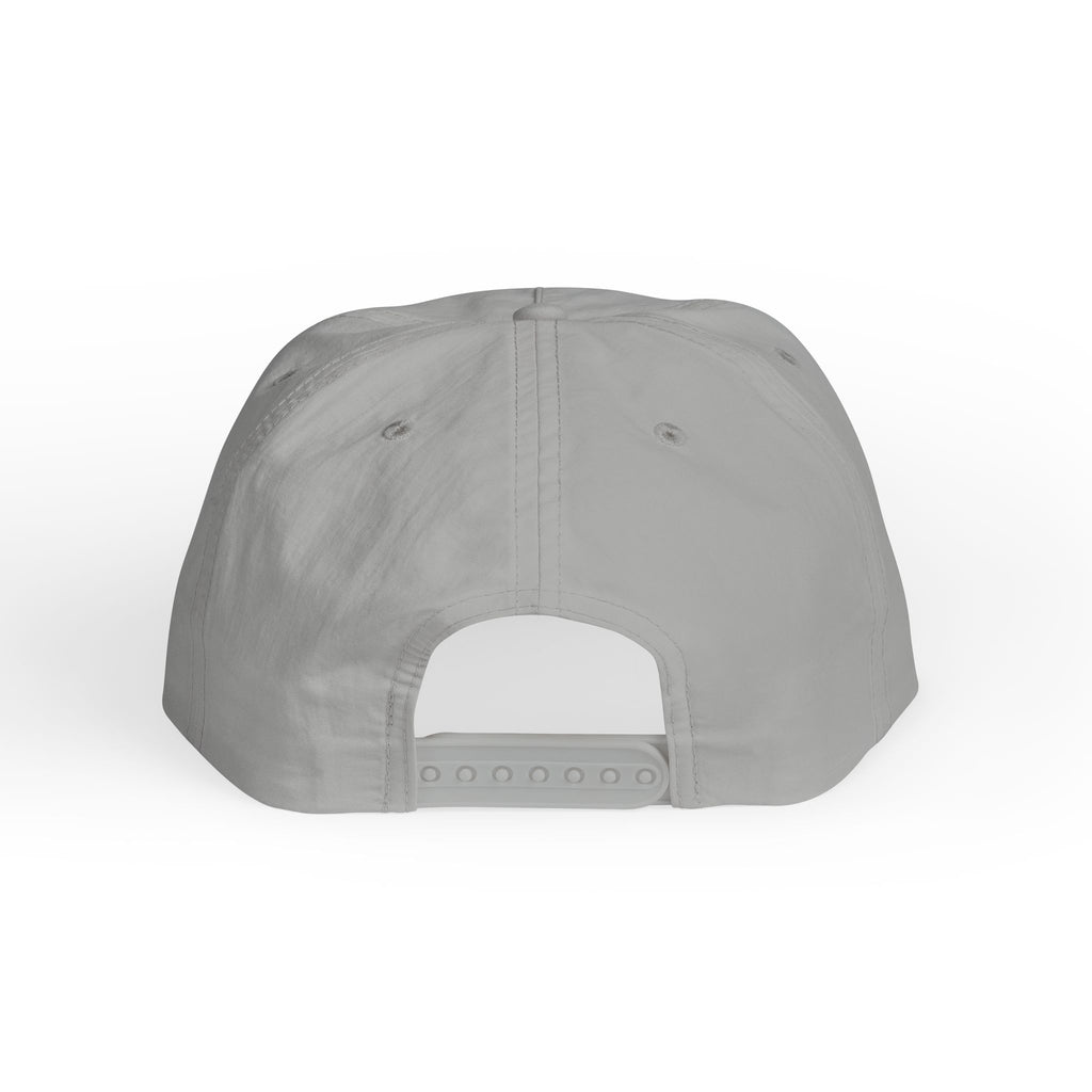 CaliRich Palm Logo Surf Cap — White Snapback Beach Hat