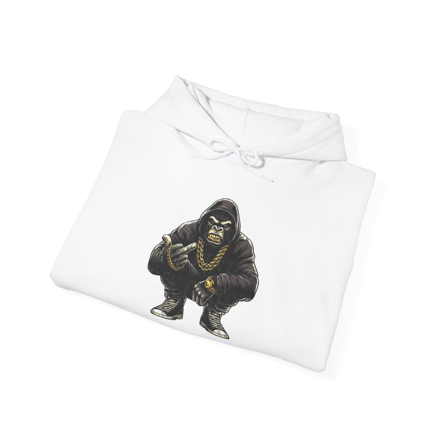 Gangsta Gorilla Hoodie — Urban Streetwear Gorilla Gang Design