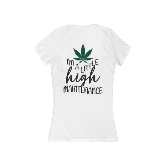 High Maintenance Tee — "I'm a Little High Maintenance" Women's V‑Neck