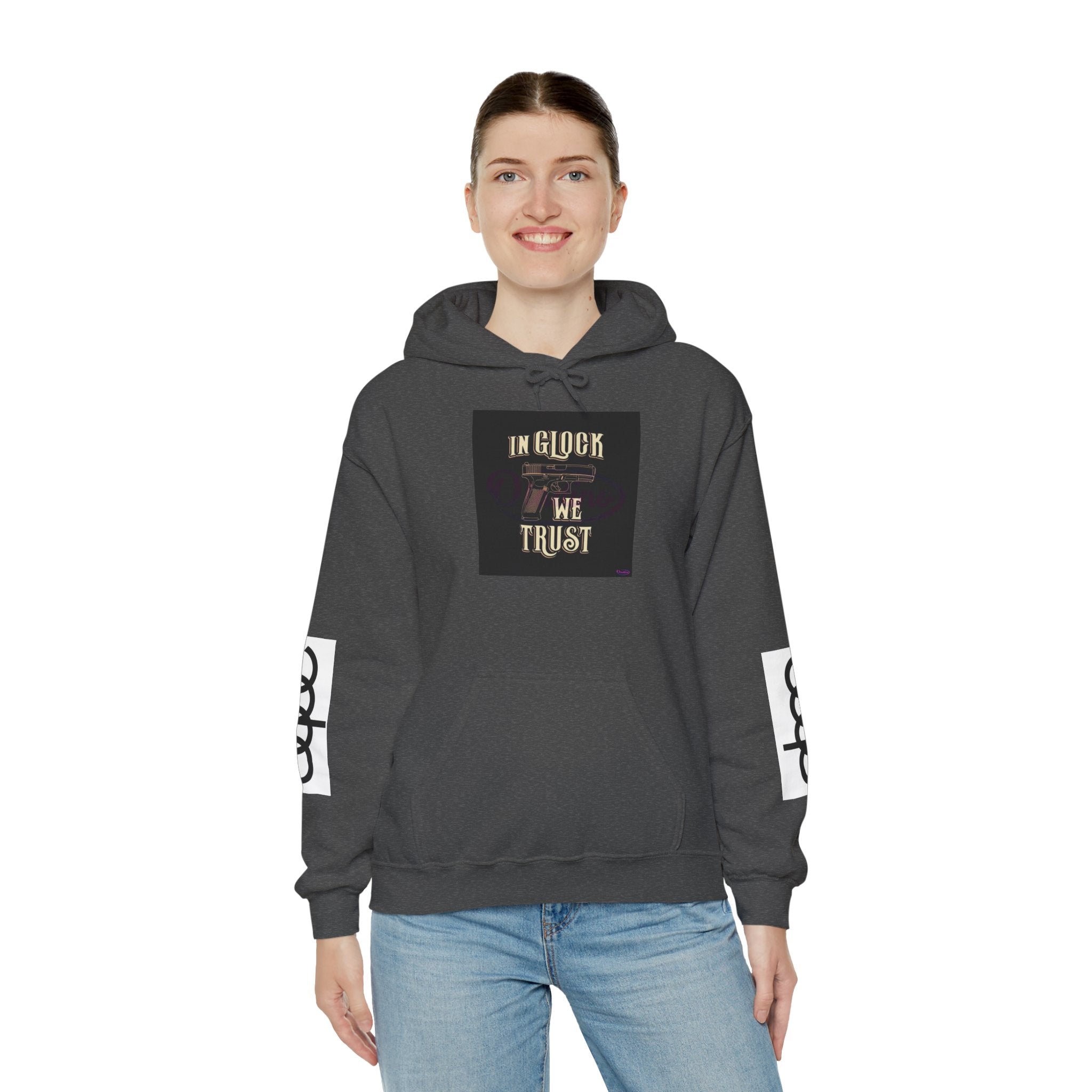 "In Glock We Trust" Cali Rich Hoodie — Streetwear Pistols Graphic Hoodie