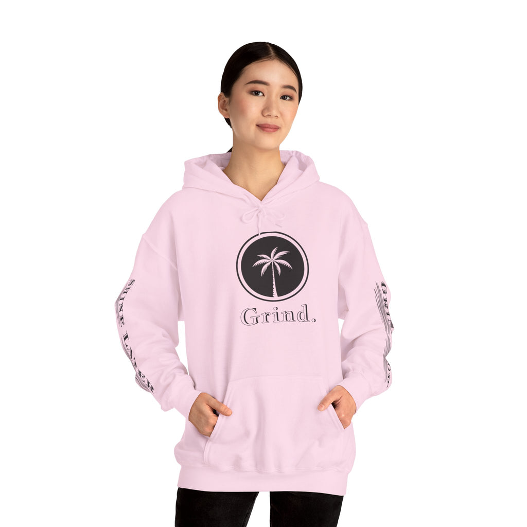 Cali Rich graphic "Grind Now Shine Later" Pullover Hoodie Unisex Heavy Hooded Sweatshirt Cali Rich Clothing