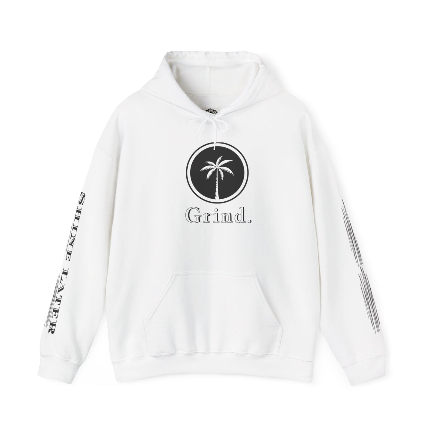 Cali Rich graphic "Grind Now Shine Later" Pullover Hoodie Unisex Heavy Hooded Sweatshirt Cali Rich Clothing