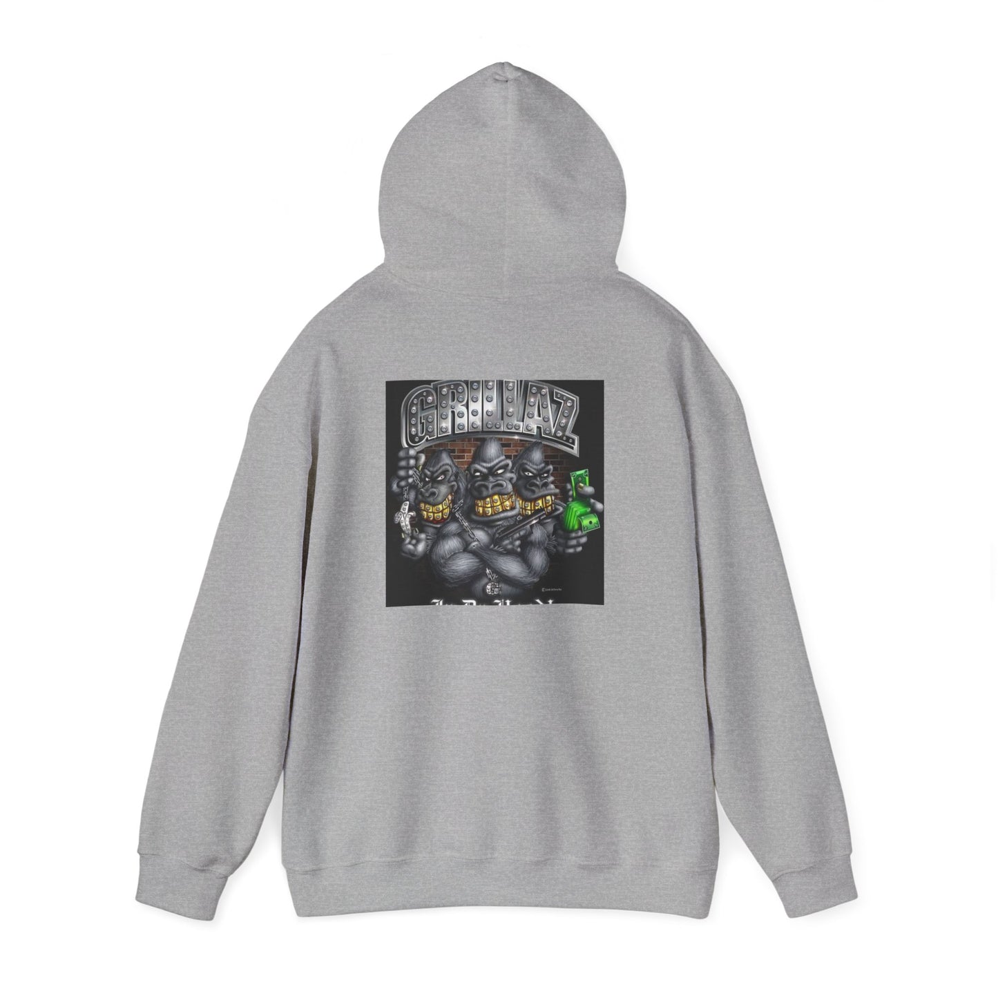 Gangsta Gorilla Hoodie — Urban Streetwear Gorilla Gang Design