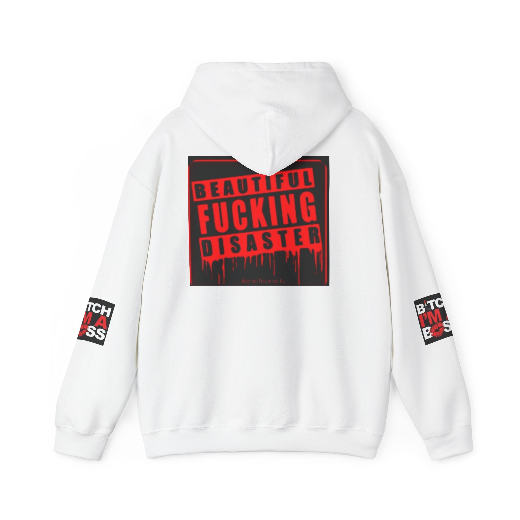 Hoodie — "Beautiful F***ing Disaster" Boss Babe Graphic Pullover