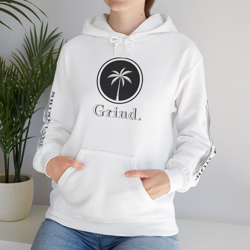 Cali Rich graphic "Grind Now Shine Later" Pullover Hoodie Unisex Heavy Hooded Sweatshirt Cali Rich Clothing