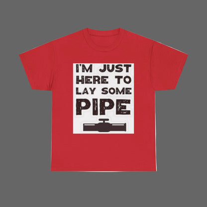 Funny Construction Tee, Heavy Cotton Tee, Gift for Plumber, Humorous Work Shirt, Funny DIY Outfit
