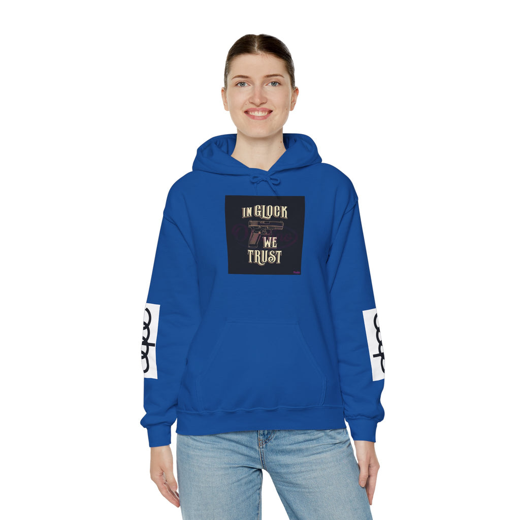 "In Glock We Trust" Cali Rich Hoodie — Streetwear Pistols Graphic Hoodie