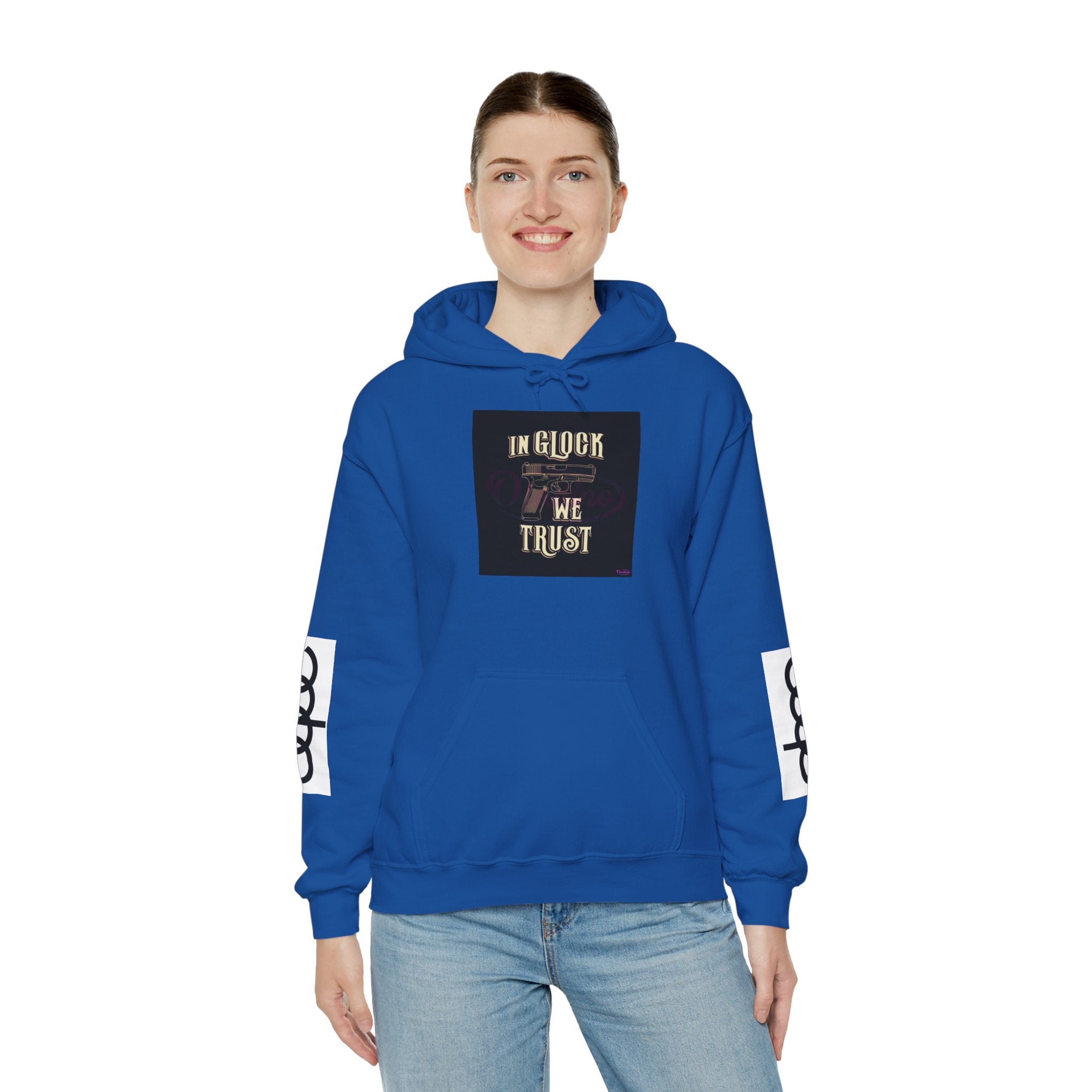 "In Glock We Trust" Cali Rich Hoodie — Streetwear Pistols Graphic Hoodie