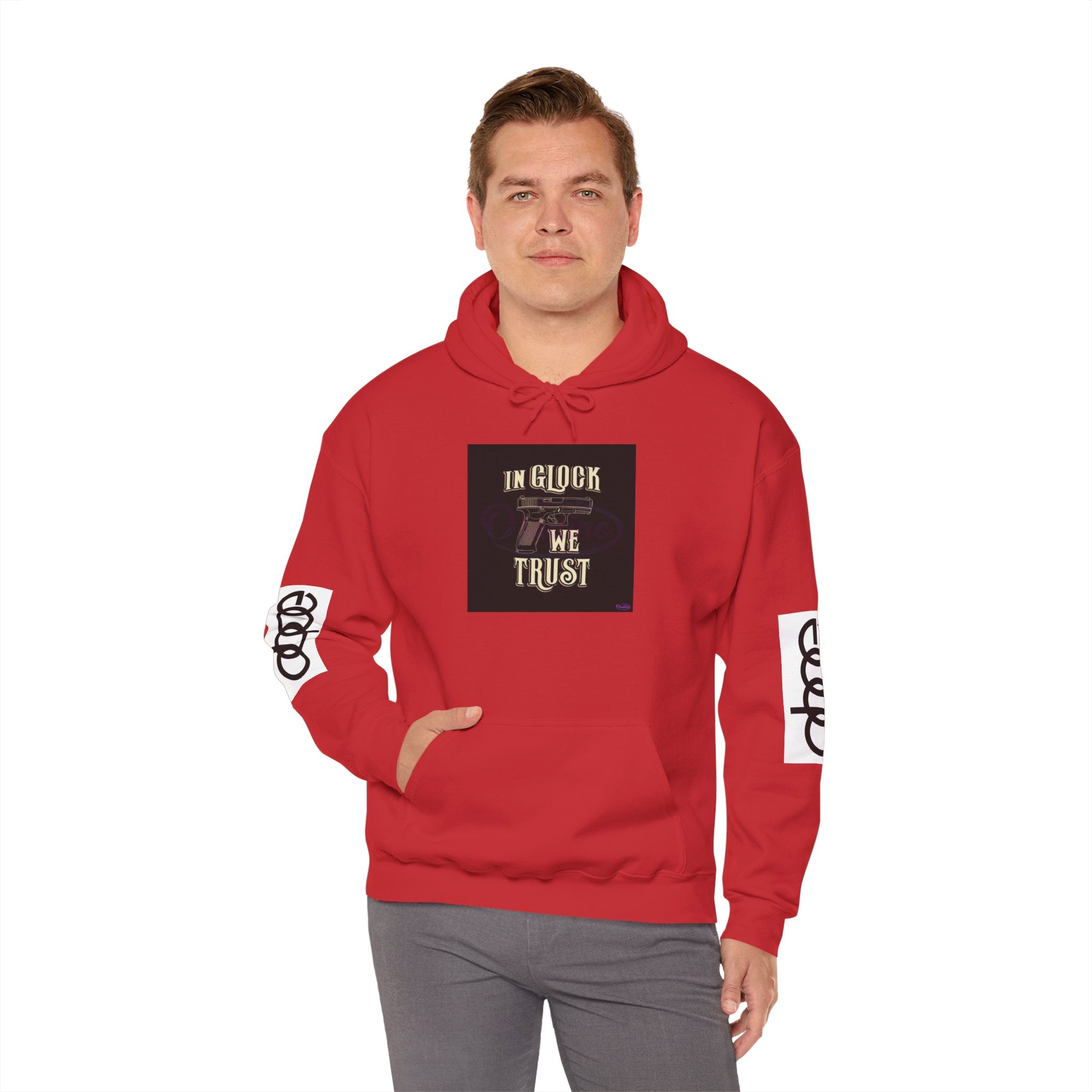 "In Glock We Trust" Cali Rich Hoodie — Streetwear Pistols Graphic Hoodie