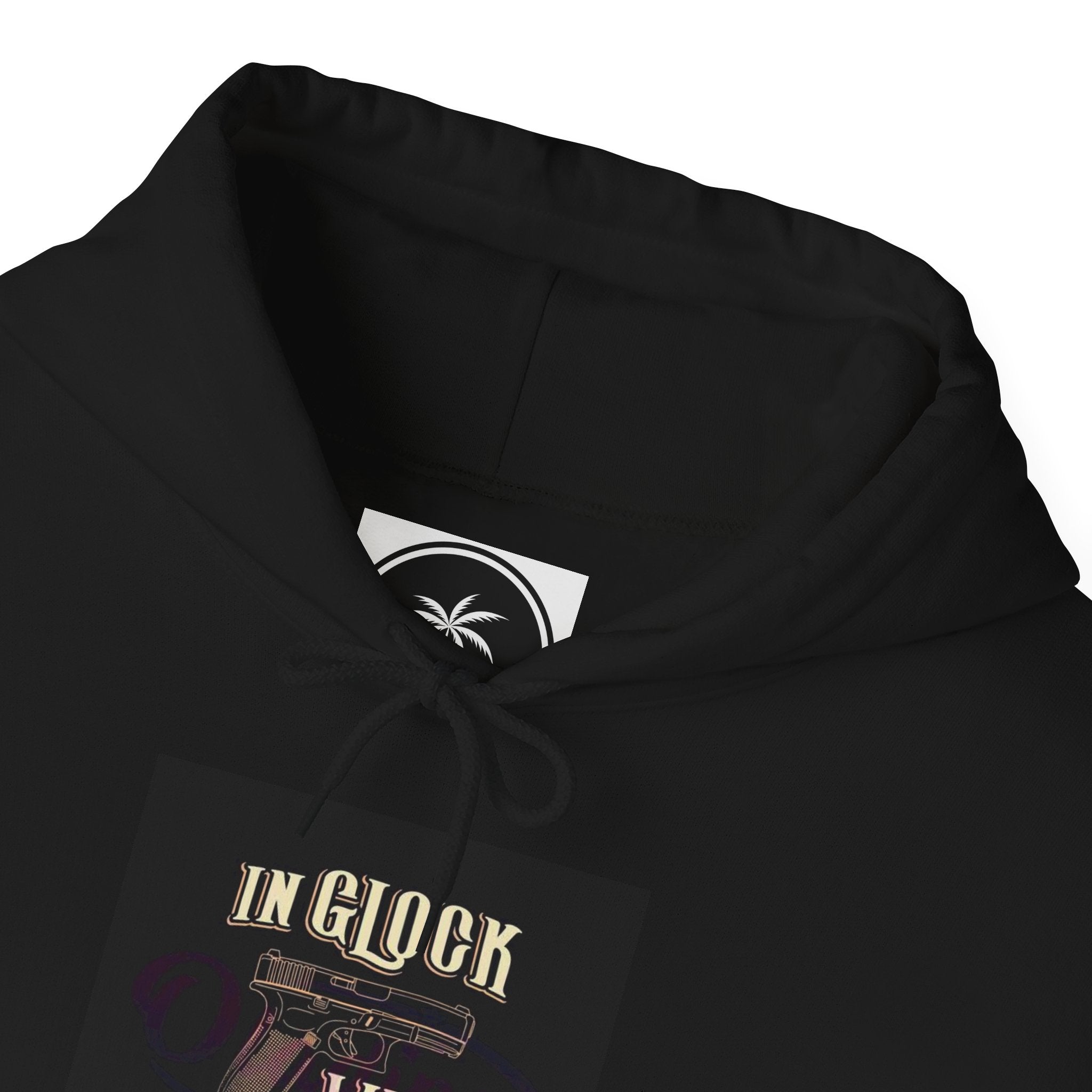 "In Glock We Trust" Cali Rich Hoodie — Streetwear Pistols Graphic Hoodie