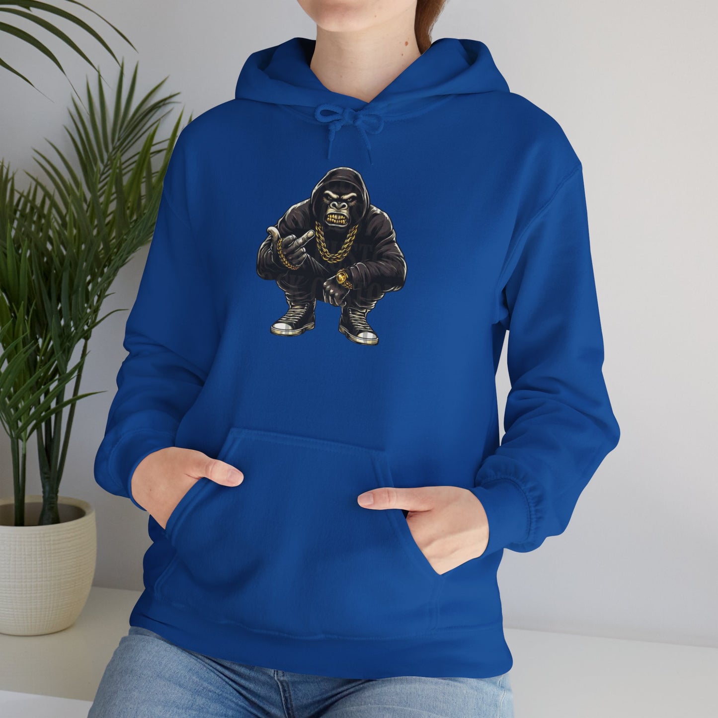 Gangsta Gorilla Hoodie — Urban Streetwear Gorilla Gang Design
