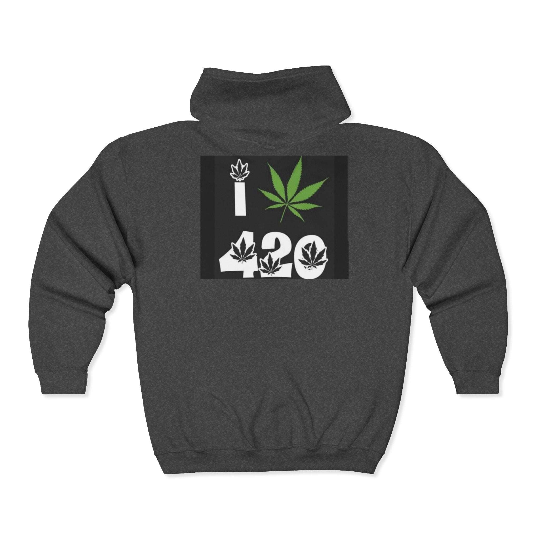 I Love 420 Zip-Up Hoodie