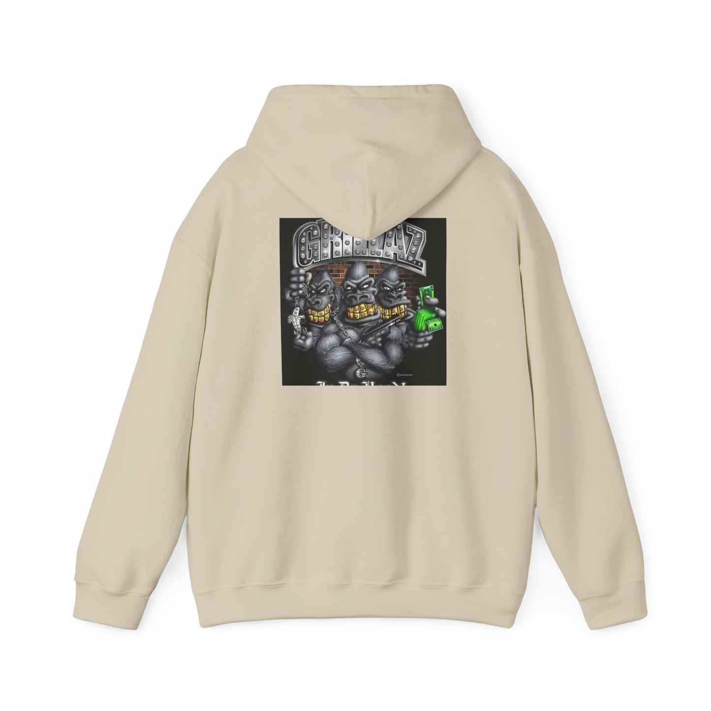 Gangsta Gorilla Hoodie — Urban Streetwear Gorilla Gang Design