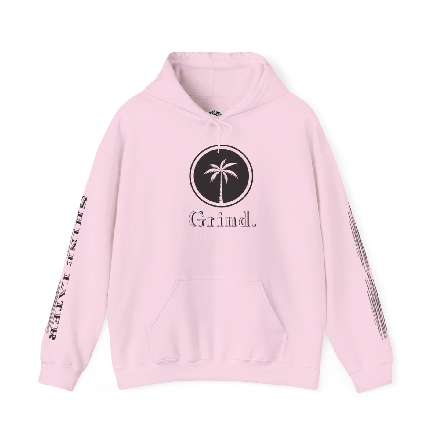 Cali Rich graphic "Grind Now Shine Later" Pullover Hoodie Unisex Heavy Hooded Sweatshirt Cali Rich Clothing