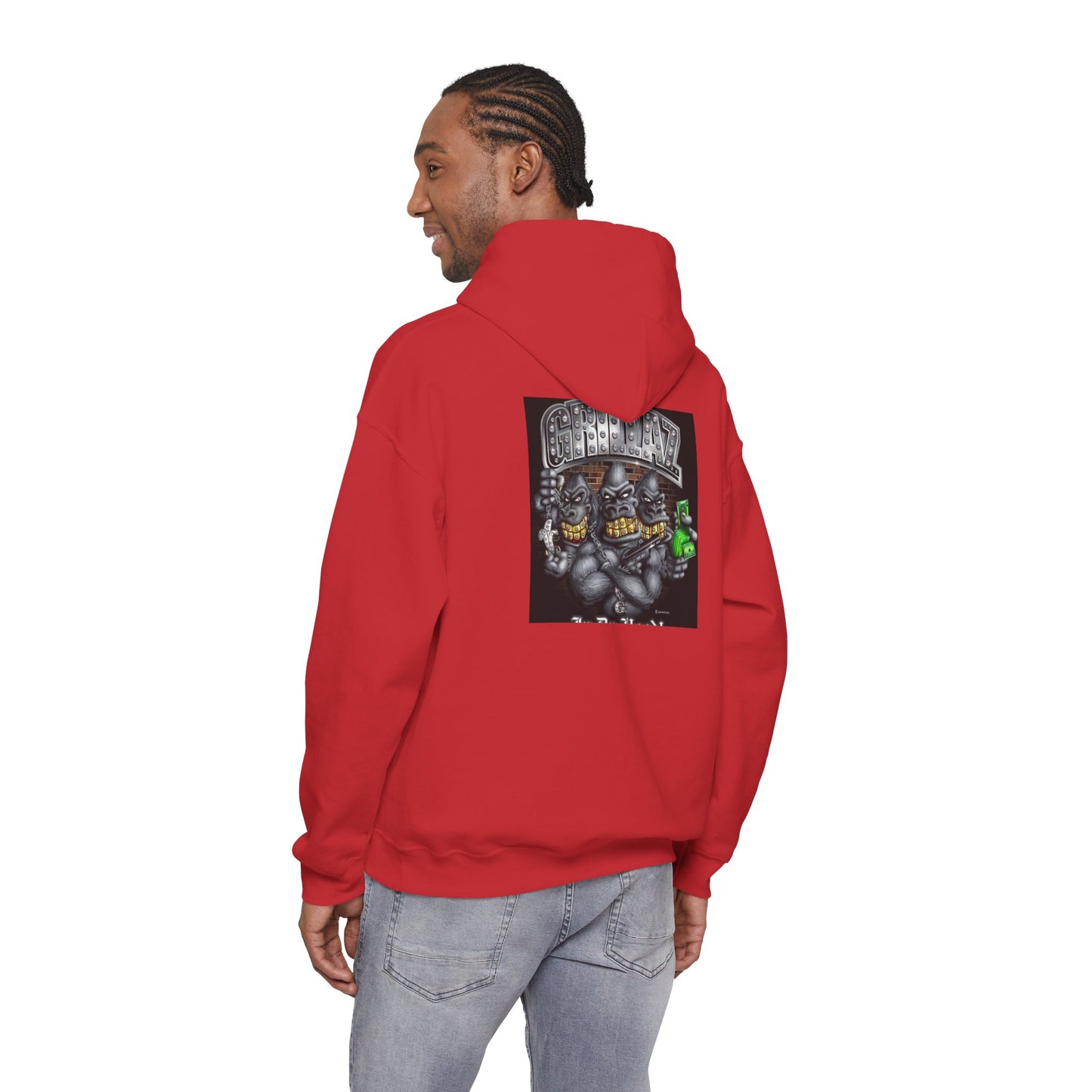 Gangsta Gorilla Hoodie — Urban Streetwear Gorilla Gang Design