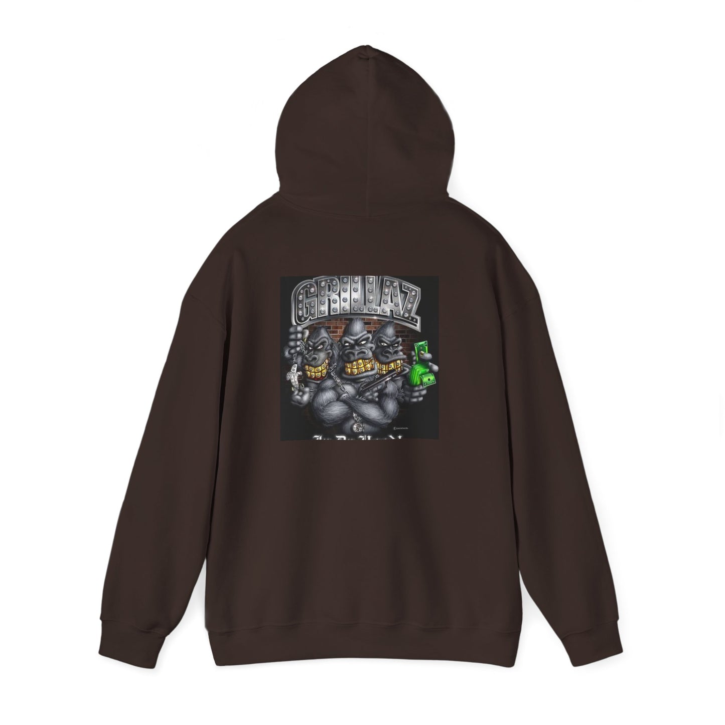 Gangsta Gorilla Hoodie — Urban Streetwear Gorilla Gang Design
