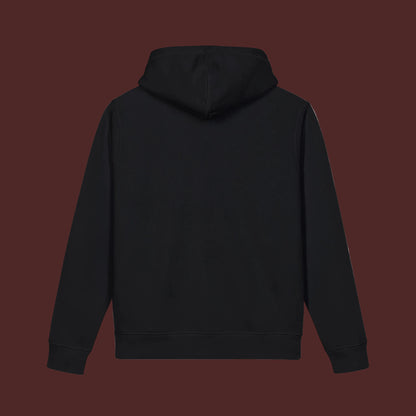 Fueled By Haters Hoodie — Minimal Square Graphic Organic Pullover