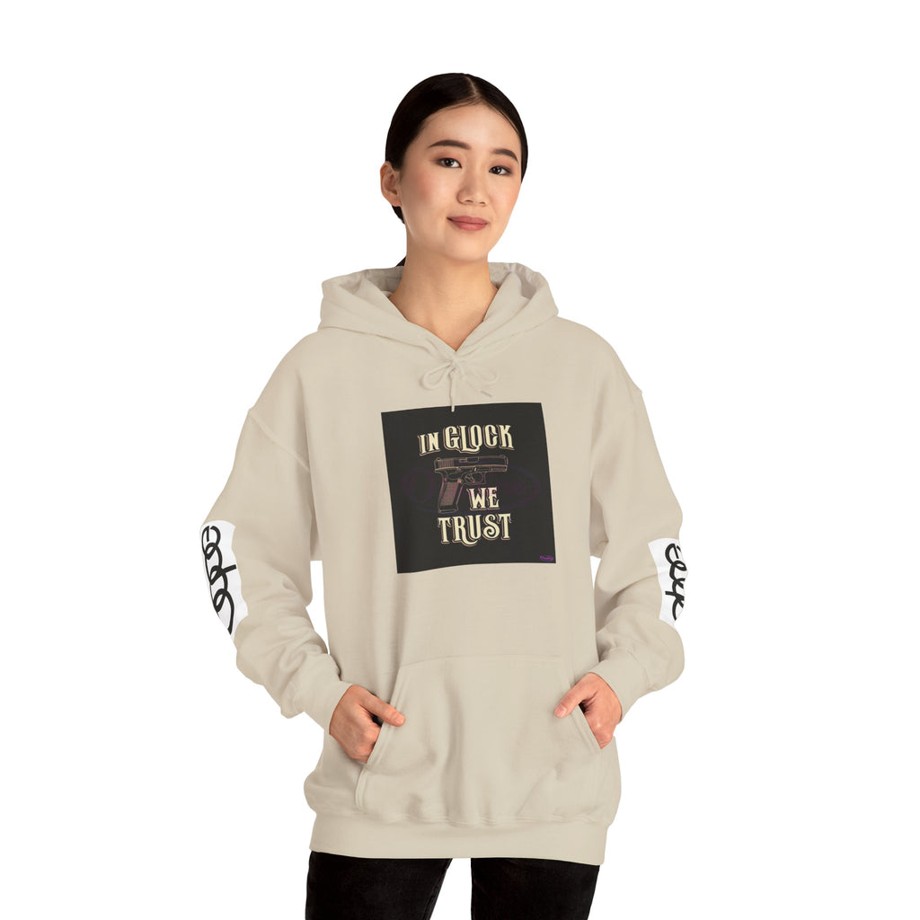 "In Glock We Trust" Cali Rich Hoodie — Streetwear Pistols Graphic Hoodie