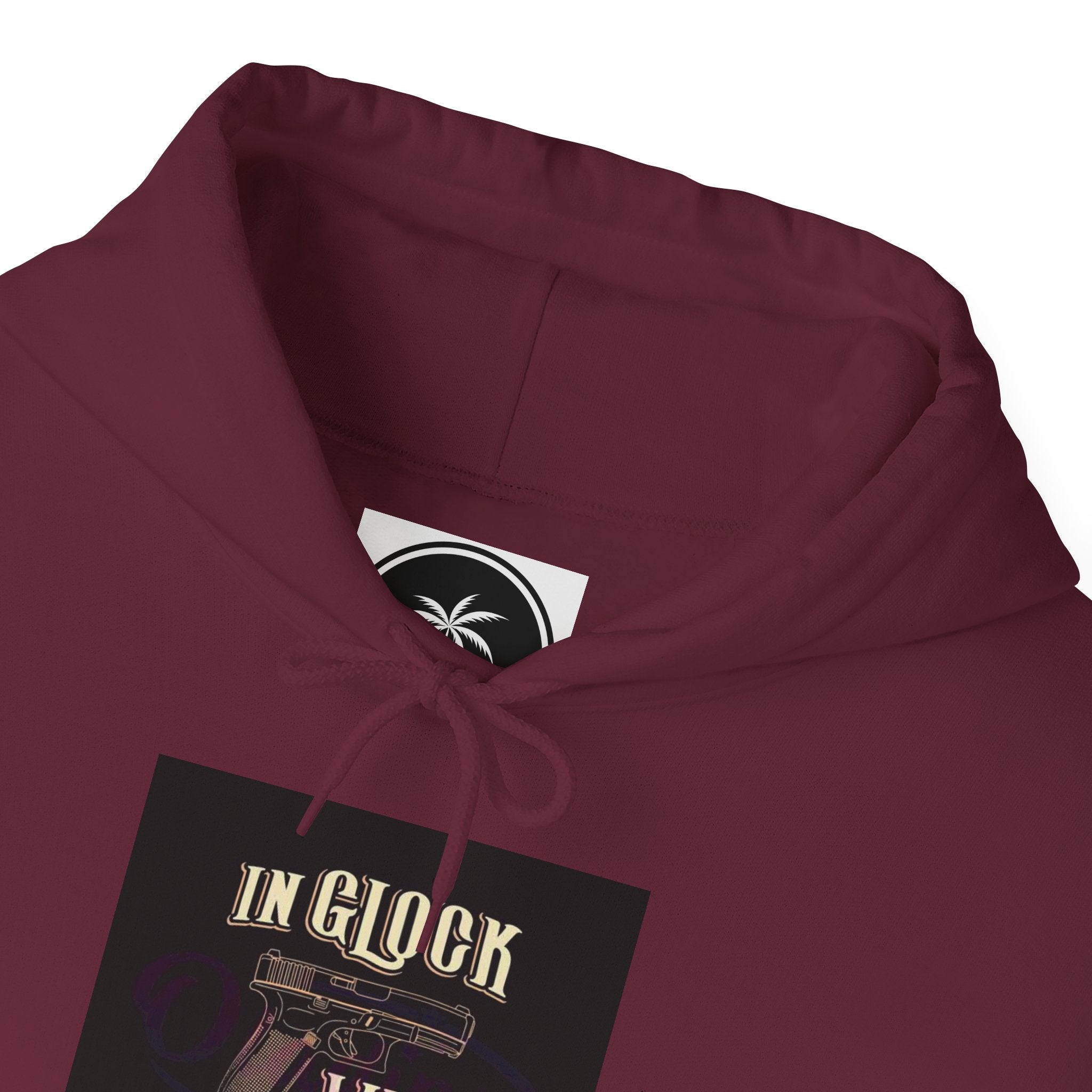 "In Glock We Trust" Cali Rich Hoodie — Streetwear Pistols Graphic Hoodie