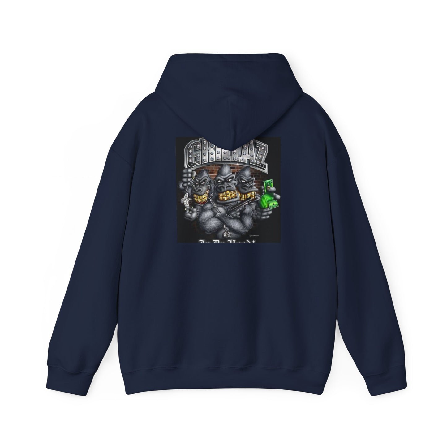 Gangsta Gorilla Hoodie — Urban Streetwear Gorilla Gang Design
